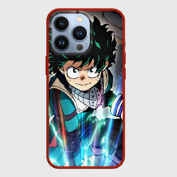 Чехол для iPhone 13 Pro My Hero Academia синий свет