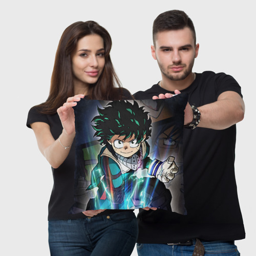 Подушка 3D My Hero Academia синий свет - фото 3