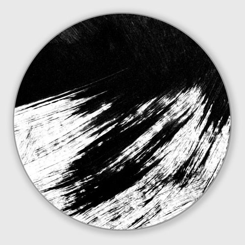 Круглый коврик для мышки Abstraction black&white