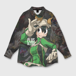 Женская рубашка oversize 3D My Hero Academia в очках