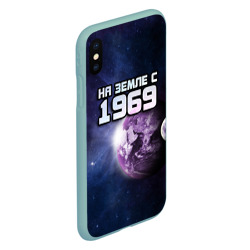 Чехол для iPhone XS Max матовый На земле с 1969 - фото 2