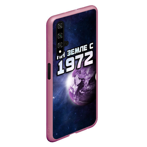 Чехол для Honor 20 На земле с 1972, цвет малиновый - фото 3