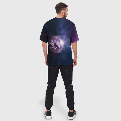 Мужская футболка oversize 3D На земле с 1979, цвет 3D печать - фото 4