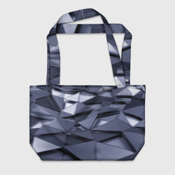 Пляжная сумка 3D Metalic geometry
