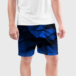 Мужские шорты спортивные Blue abstraction collection - фото 2