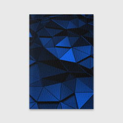 Обложка для паспорта матовая кожа Blue abstraction collection