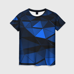 Blue abstraction collection – Женская футболка 3D с принтом купить со скидкой в -26%