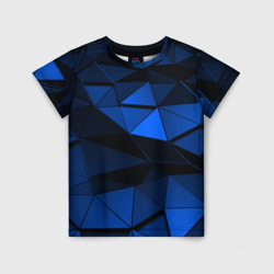 Детская футболка 3D Blue abstraction collection