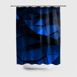 Штора 3D для ванной Blue abstraction collection