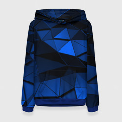 Женская толстовка 3D Blue abstraction collection