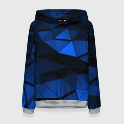 Женская толстовка 3D Blue abstraction collection