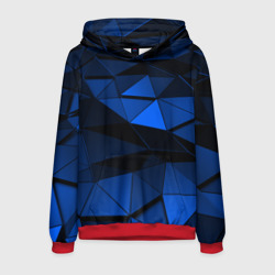 Мужская толстовка 3D Blue abstraction collection