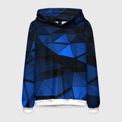 Мужская толстовка 3D Blue abstraction collection