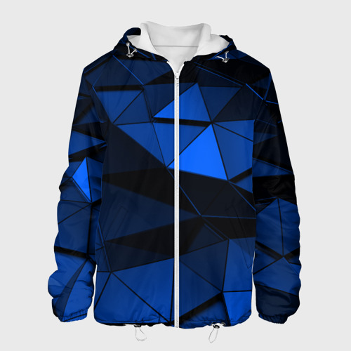 Мужская куртка 3D Blue abstraction collection