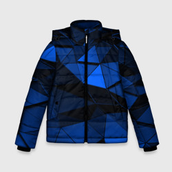 Зимняя куртка для мальчиков 3D Blue abstraction collection