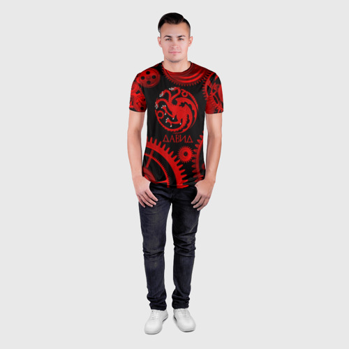 Мужская футболка 3D Slim Targaryen Давид, цвет 3D печать - фото 4