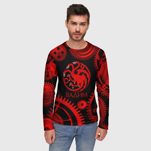 Мужской лонгслив 3D Targaryen Вадим, цвет 3D печать - фото 3