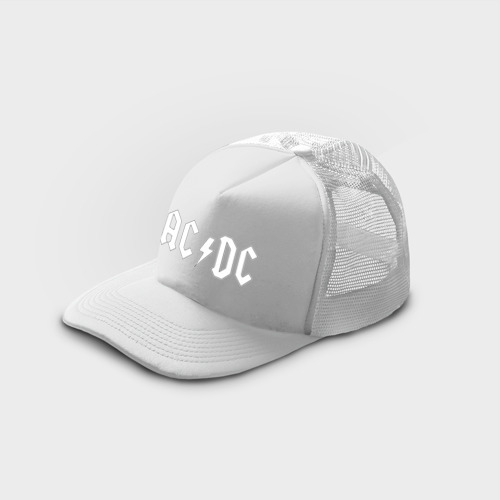 Кепка тракер с сеткой AC/DC, цвет белый - фото 3