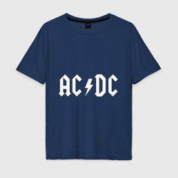 Мужская футболка хлопок Oversize AC/DC