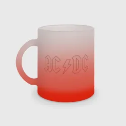 Кружка матовая стеклянная AC/DC