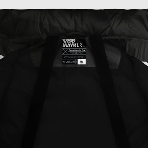 Зимняя куртка для девочек 3D Fortnite Black Abstract, цвет черный - фото 7