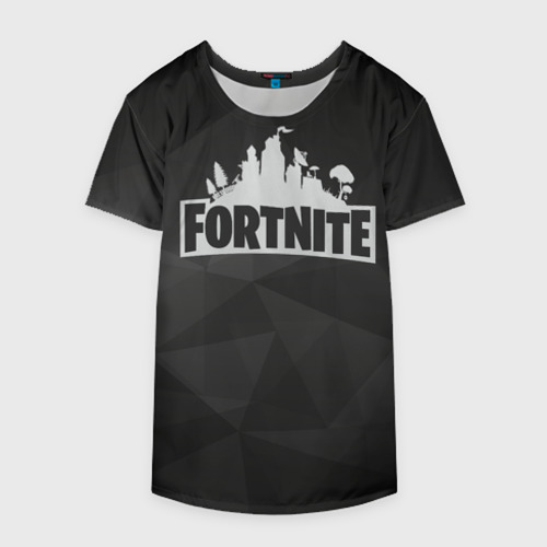 Накидка на куртку 3D Fortnite Black Abstract, цвет 3D печать - фото 4