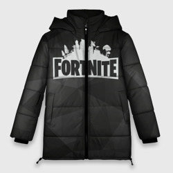 Женская зимняя куртка Oversize Fortnite Black Abstract