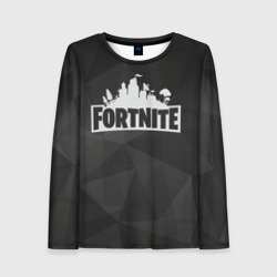 Женский лонгслив 3D Fortnite Black Abstract