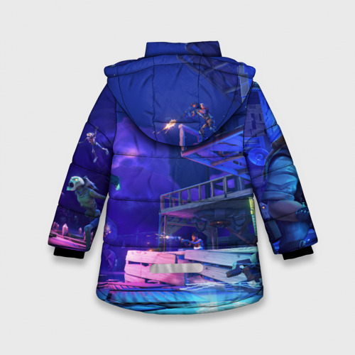 Зимняя куртка для девочек 3D Fortnite, цвет черный - фото 2