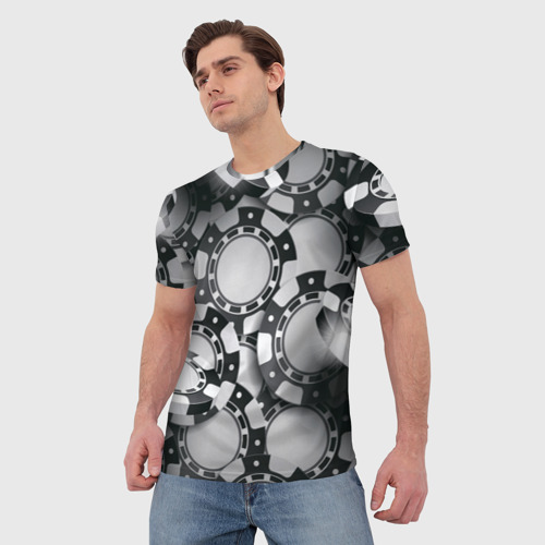 Мужская футболка 3D Poker, цвет 3D печать - фото 3