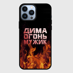 Чехол для iPhone 13 Pro Max Дима огонь мужик