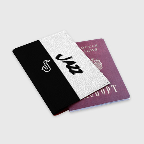 Обложка для паспорта матовая кожа Jazz, цвет красный - фото 3