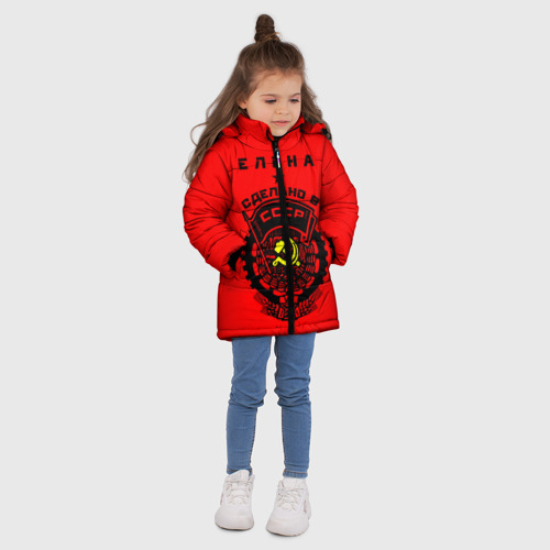 Зимняя куртка для девочек 3D Елена - сделано в СССР, цвет красный - фото 5