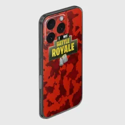 Чехол для iPhone 16 Pro силиконовый с защитой камеры Fortnite Королевская Битва - фото 2
