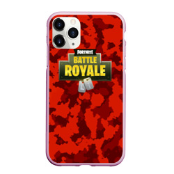 Чехол для iPhone 11 Pro Max матовый Fortnite Королевская Битва