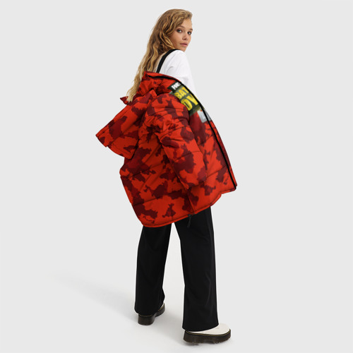 Женская зимняя куртка Oversize Fortnite Королевская Битва, цвет красный - фото 5