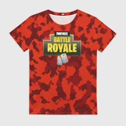 Женская футболка 3D Fortnite Королевская Битва