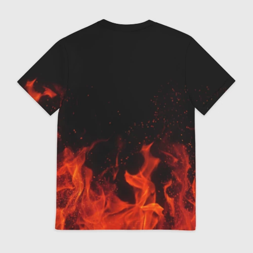 Мужская футболка 3D с принтом Рожденный в СССР, вид сзади #1