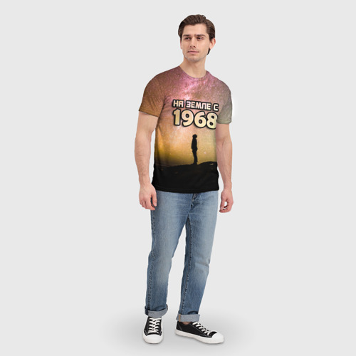 Мужская футболка 3D На земле с 1968, цвет 3D печать - фото 5