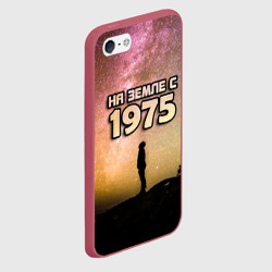 Чехол для iPhone 5/5S матовый На земле с 1975 - фото 2