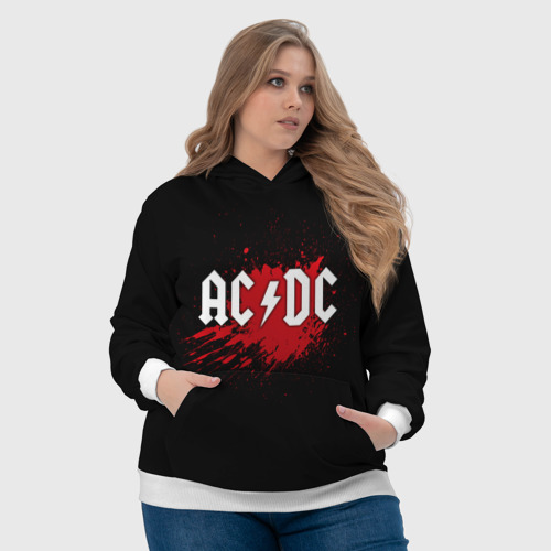 Женская толстовка 3D AC/DC, цвет 3D печать - фото 6