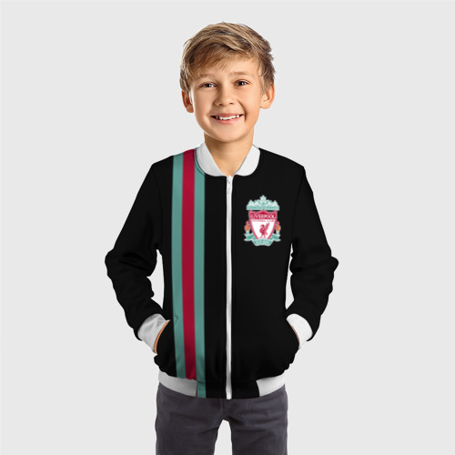 Детский бомбер 3D Liverpool FC, цвет белый - фото 4