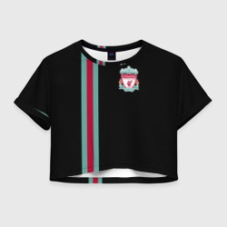 Женская футболка Crop-top 3D Liverpool FC