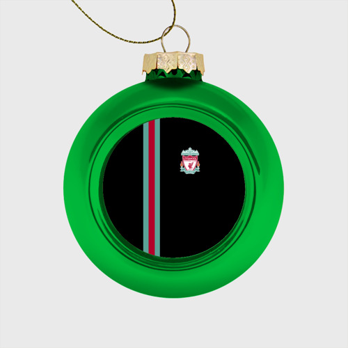 Стеклянный ёлочный шар Liverpool FC, цвет зеленый