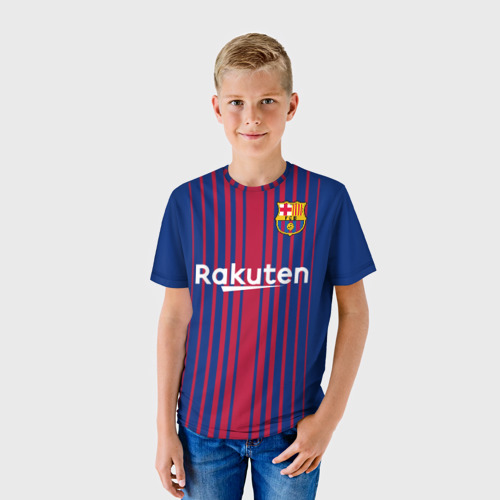 Детская футболка 3D Коутиньо домашняя 17-18, цвет 3D печать - фото 3