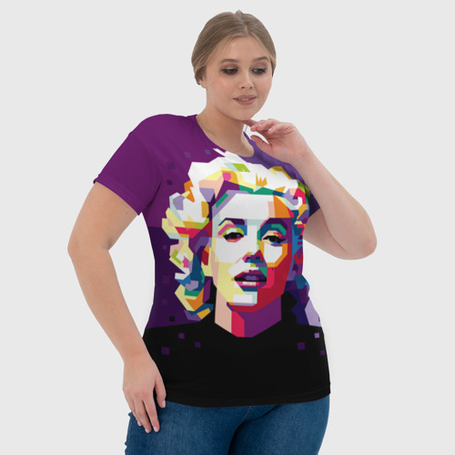 Женская футболка 3D Marilyn Monroe, цвет 3D печать - фото 6