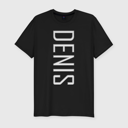 Мужская футболка хлопок Slim Denis-art, цвет черный