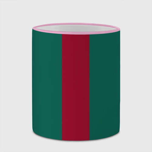 Кружка с полной запечаткой Зеленый/бордовый, цвет Кант розовый - фото 4