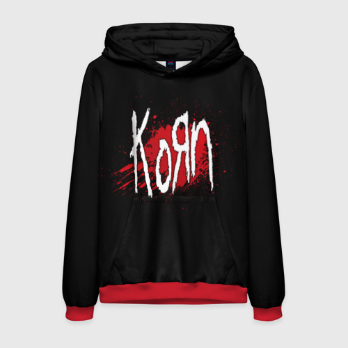 Мужская толстовка 3D Korn, цвет красный