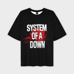 Мужская футболка oversize 3D System of a Down